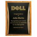 Solid Oak Plaque w/ Black Showtime Series Plate (10"x8"x3/4")